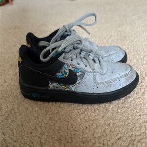 Nike Kids Gray and Black Sneakers